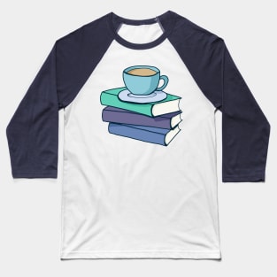 Stack of books with a hot drink Baseball T-Shirt